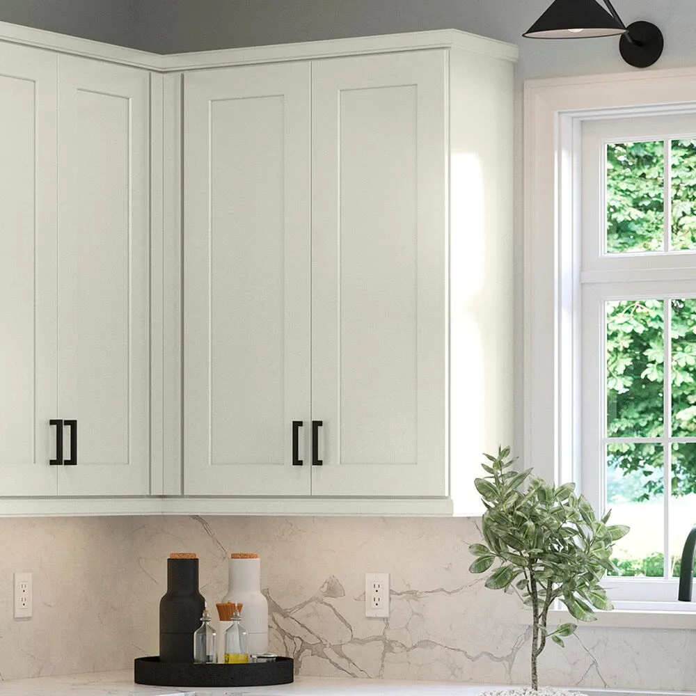 allen + roth Aveley 27-in W x 36.125-in H x 12-in D Linen Wall Fully Assembled Cabinet (Flat Panel Shaker Door Style), photo 11 of 18