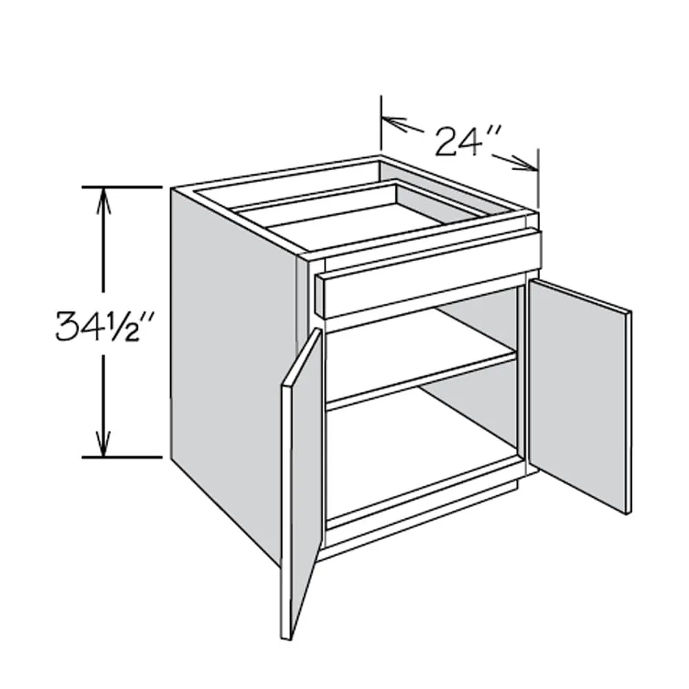 allen + roth Stonewall 27-in W x 34.5-in H x 24-in D Stone 1-Drawer Base Fully Assembled Cabinet (Flat Panel Shaker Style), photo 17 of 18