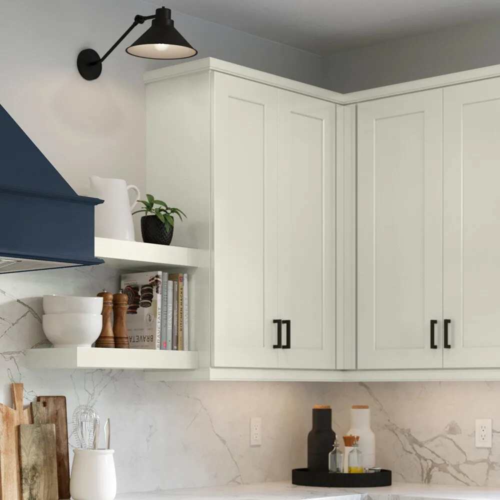allen + roth Aveley 24-in W x 36.125-in H x 12-in D Linen Wall Fully Assembled Cabinet (Flat Panel Shaker Door Style), photo 11 of 19