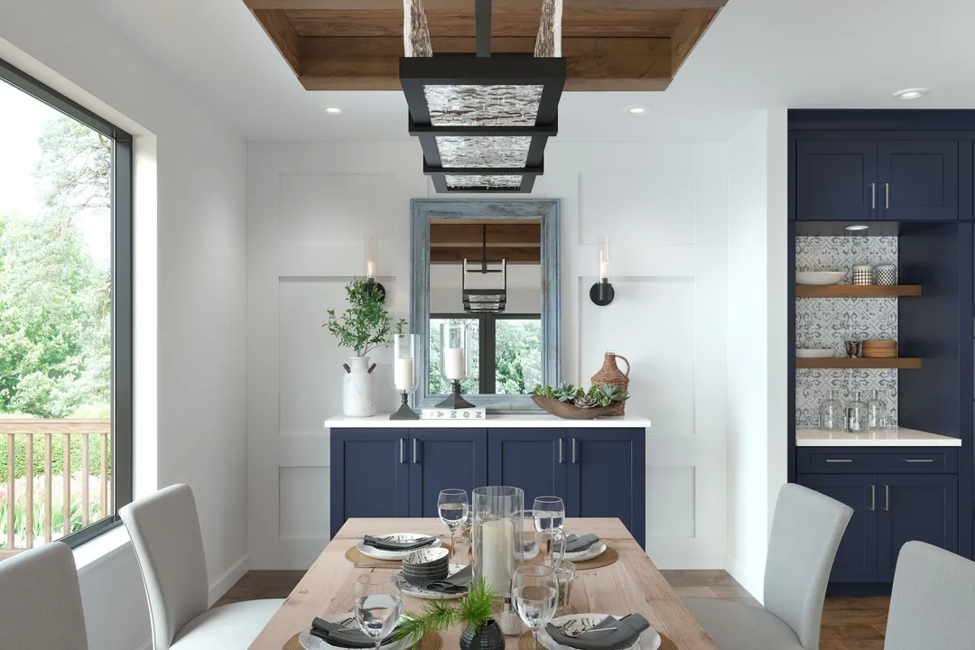 allen + roth Port 36-in W x 34.5-in H x 24-in D Navy Lazy Susan Corner Base Fully Assembled Cabinet (Flat Panel Shaker Style), photo 9 of 18