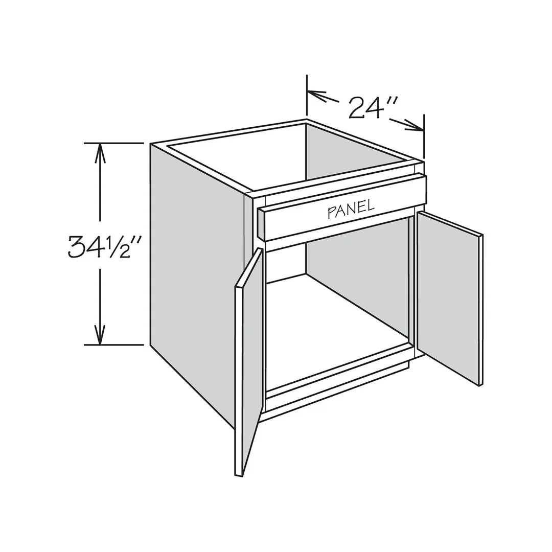 allen + roth Stonewall 36-in W x 34.5-in H x 24-in D Stone Sink Base Fully Assembled Cabinet (Flat Panel Shaker Style), photo 12 of 13