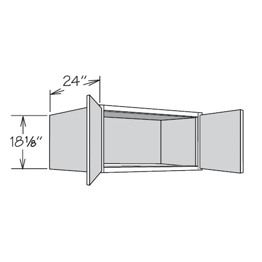 allen + roth Galway 30-in W x 18.125-in H x 24-in D Sage Wall Fully Assembled Cabinet (Flat Panel Shaker Door Style), photo 14 of 15