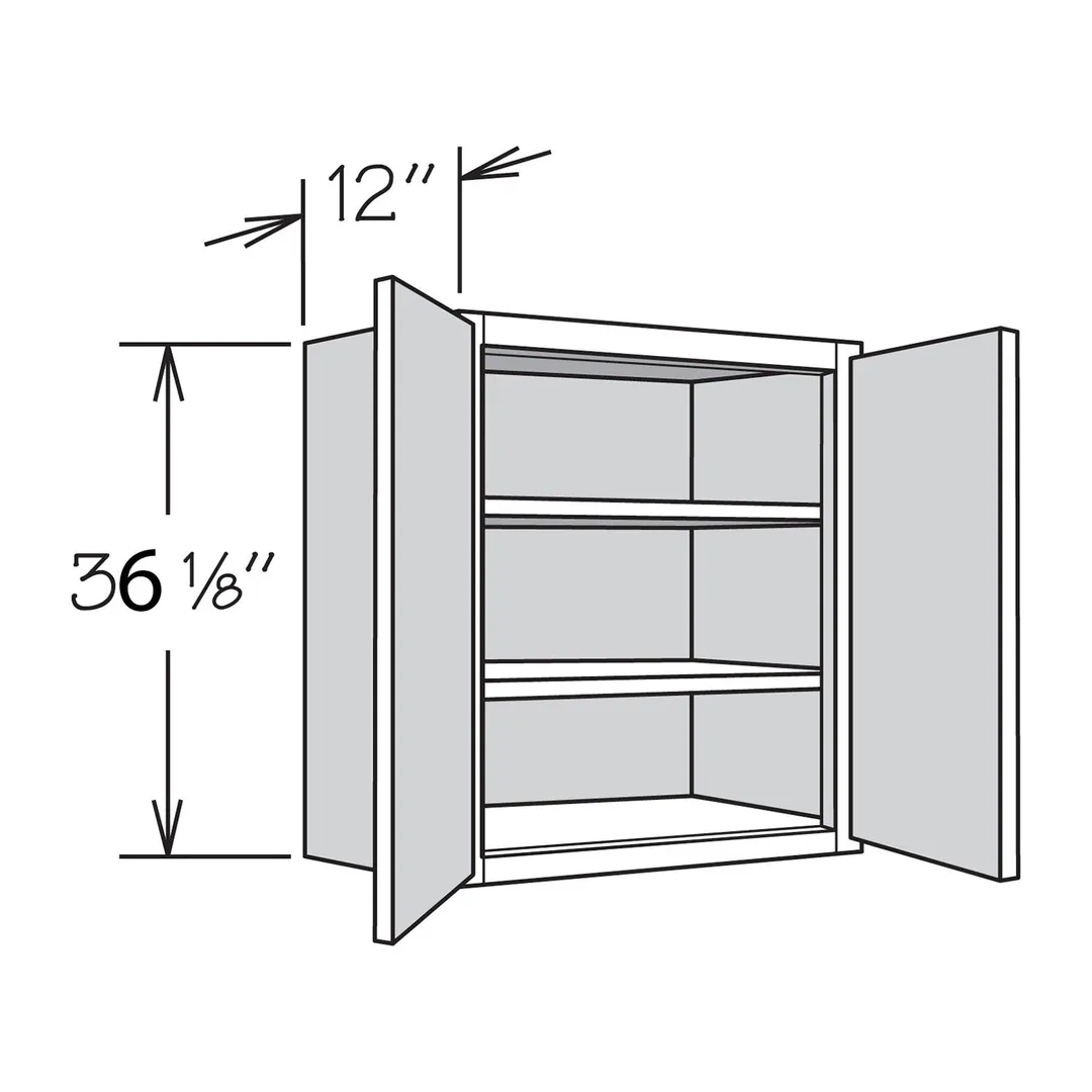 allen + roth Aveley 21-in W x 36.125-in H x 12-in D Linen Wall Fully Assembled Cabinet (Flat Panel Shaker Door Style), photo 18 of 19