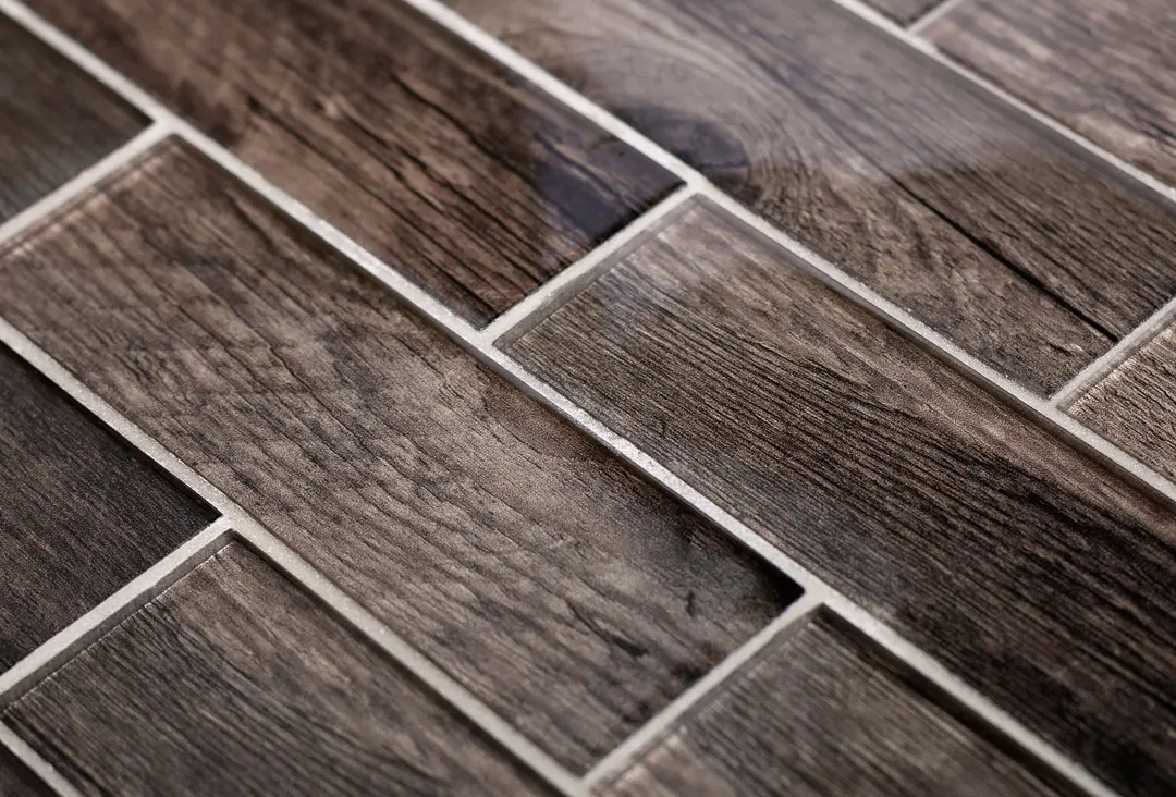Apollo Tile (Sample) Wall Brown 4-in x 4-in Glossy Glass Brick Patterned Wall Tile, photo 4 of 8