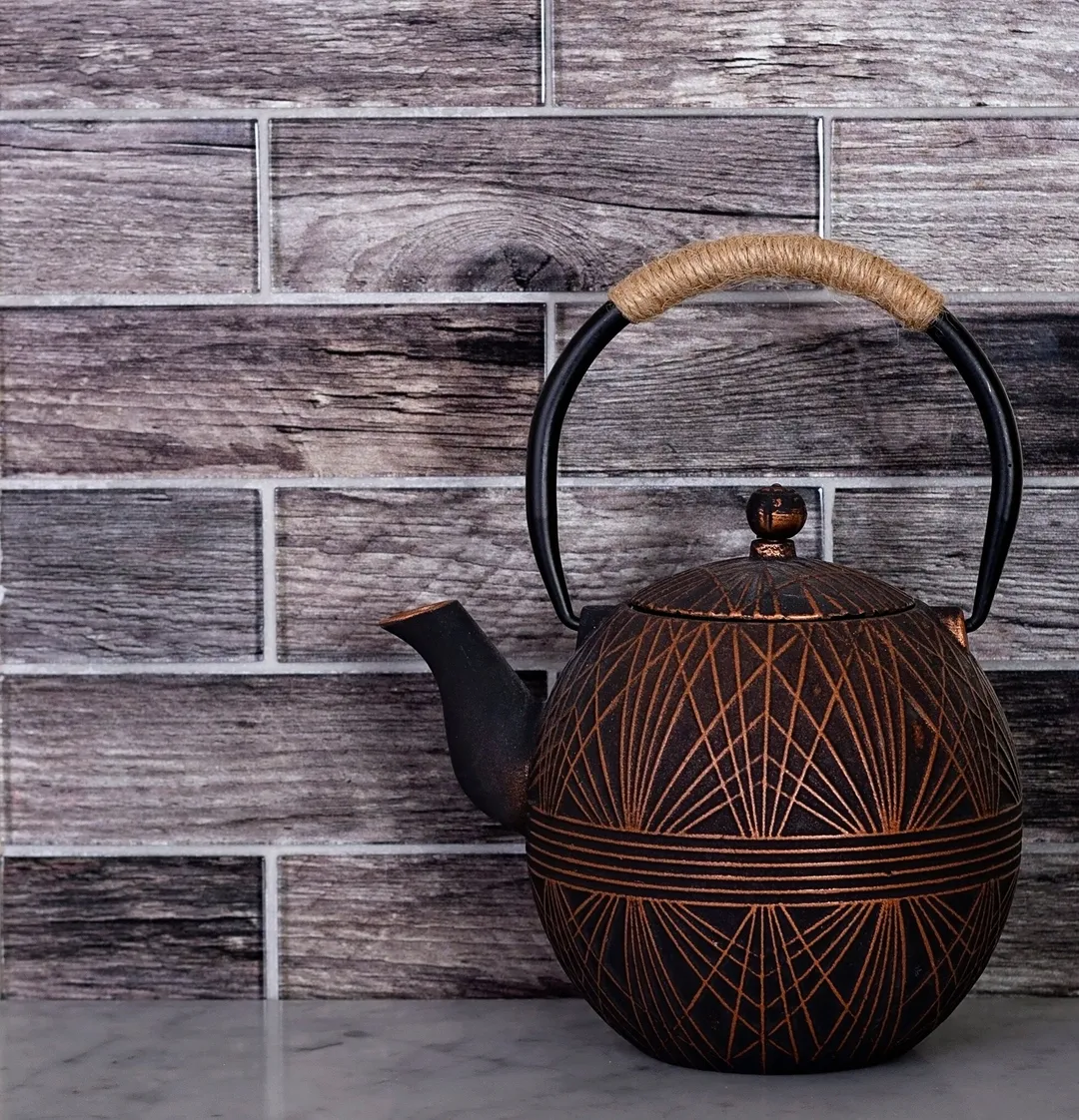 Apollo Tile (Sample) Wall Brown 4-in x 4-in Glossy Glass Brick Patterned Wall Tile, photo 3 of 8