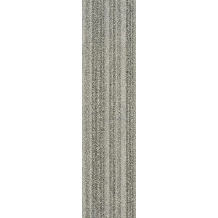 Foss Peel and Stick Sky Grey Barcode Planks 9 in. x 36 in. Commercial/Residential Carpet (16-tile / case), photo 8 of 10