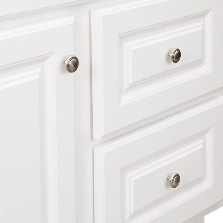Hampton Bay Hampton 36 in. W x 21 in. D x 33.5 in. H Bathroom Vanity Cabinet Only in White, photo 4 of 17