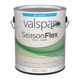 SeasonFlex Base 1 Flat Exterior Tintable Paint