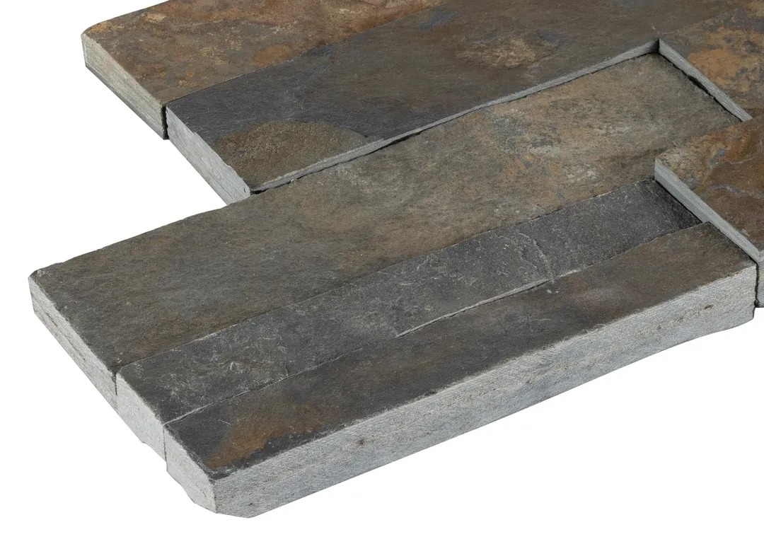 Satori Oxide Ledgestone 6-in x 12-in Natural Slate Stone-Look Wall Tile, 0.48-sq ft per Piece, photo 4 of 8