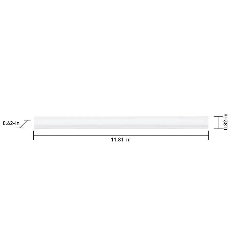 Satori Hudson Brilliant White Contempo Glossy 1-in x 12-in Ceramic Pencil Wall Tile (0.06-sq ft per piece), photo 4 of 6