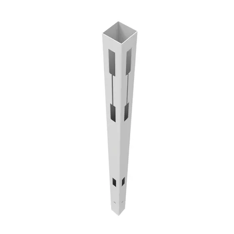 9-ft White Vinyl Corner Fence Post