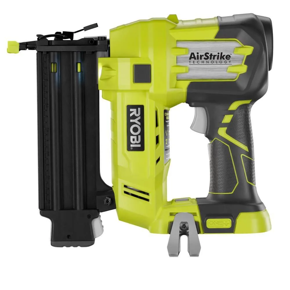 RYOBI 18V ONE+ Cordless AirStrike 18-Gauge Brad Nailer, 16-Gauge Straight Finish Nailer Kit w/(1)1.5Ah Battery and Charger, photo 5 of 15