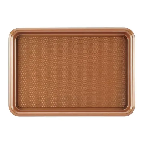 Ayesha Bakeware Nonstick Cookie Pan Set, 3-Piece, Copper