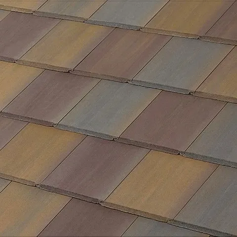 13 in. Saxony 900 3-Sided Ridge Tile Buckskin Concrete Roof Tile