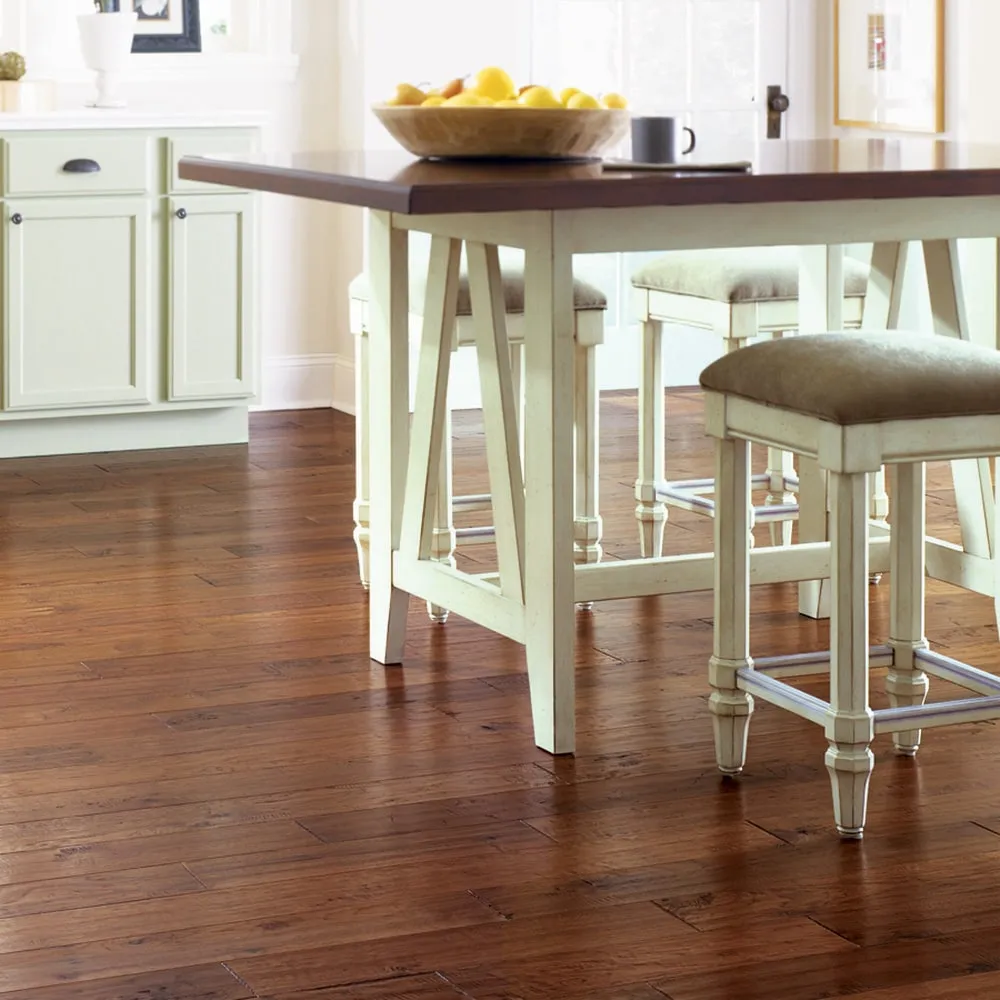 allen + roth Provincial Hickory 1/2-in T x 5-in W Distressed Engineered Hardwood Flooring ( 38-sq ft / Carton ), photo 8 of 9
