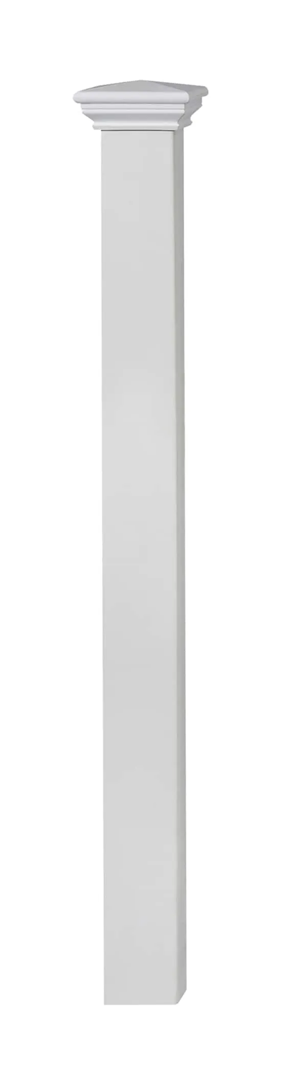 Zippity Outdoor Products All American 3.5-ft H x 3.5-in W White Vinyl Scallop Universal Fence Post No Dig (Unassembled), photo 5 of 6
