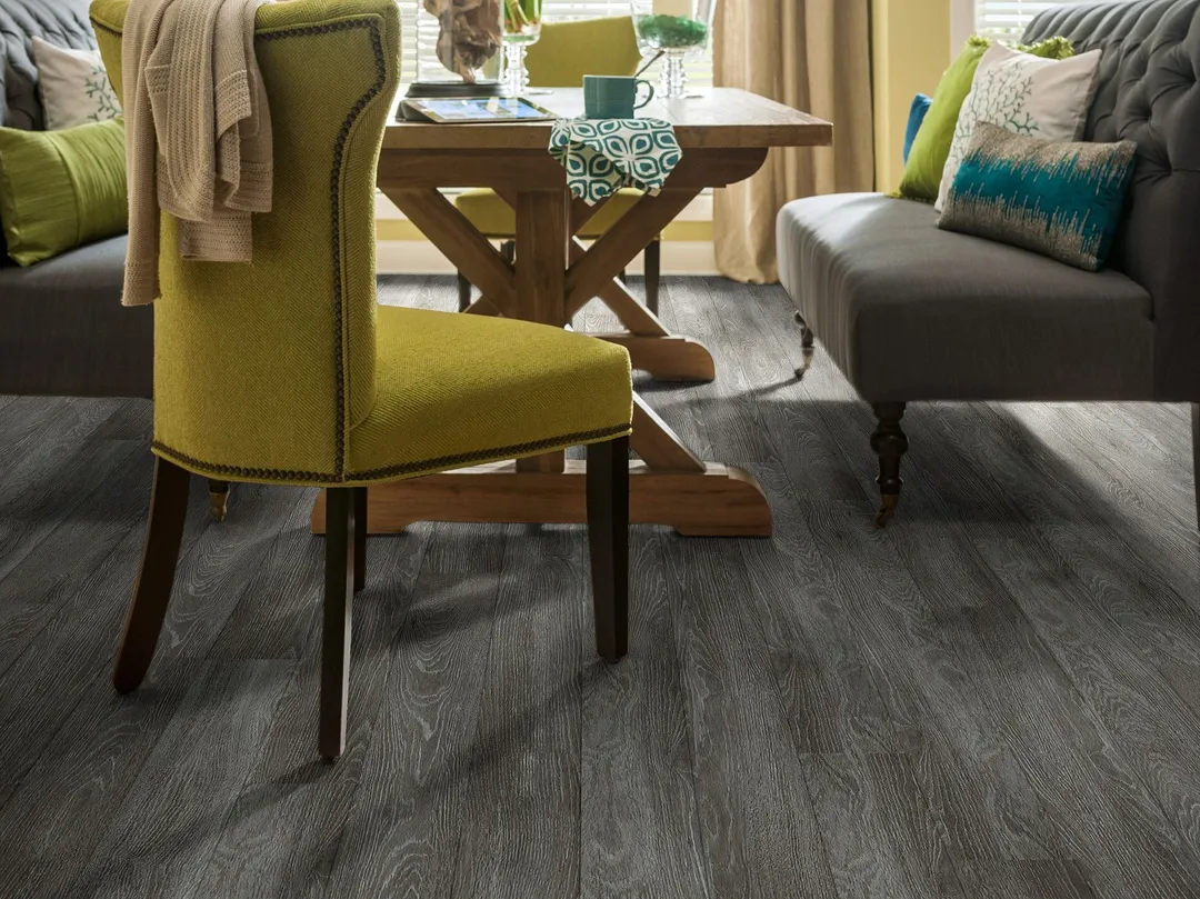 Shaw (Sample) Downtown Peachtree Street Brown Wood Look 8-mil Waterproof Glue Down Luxury Vinyl Plank, photo 2 of 6