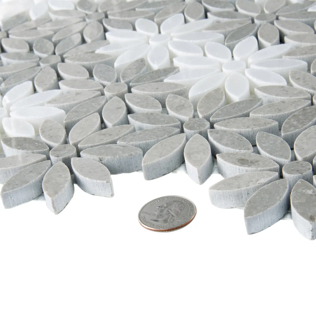 Apollo Tile (Sample) Gray 4-in x 4-in Polished Glass/Metal/Stone Marble Floor and Wall Tile, photo 5 of 7