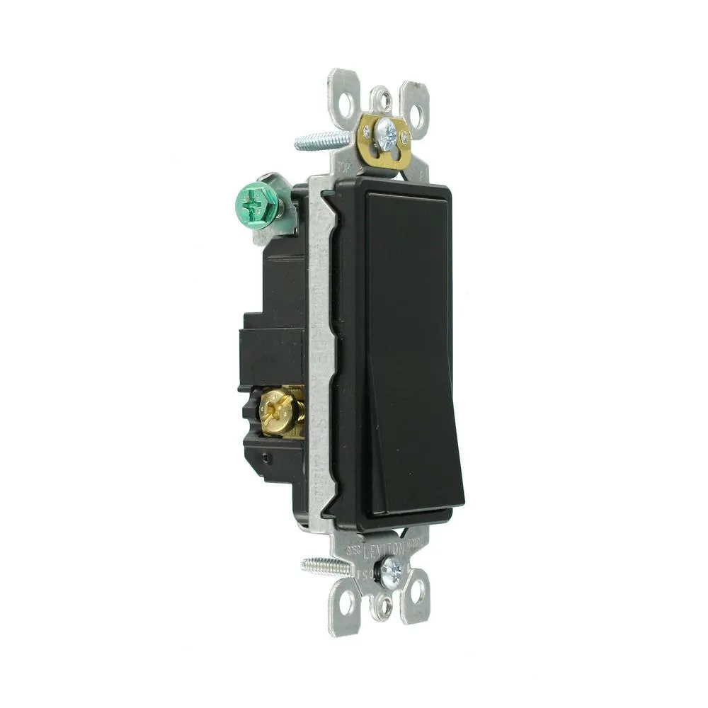 Decora 15 Amp 3-Way Switch, Black, photo 2 of 9