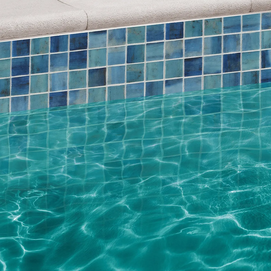 Ivy Hill Tile Rapids Barrier Reef 12.24 in. x 12.24 in. Polished Glass Floor and Wall Mosaic Pool Tile (1.04 sq. ft./Sheet), photo 6 of 8