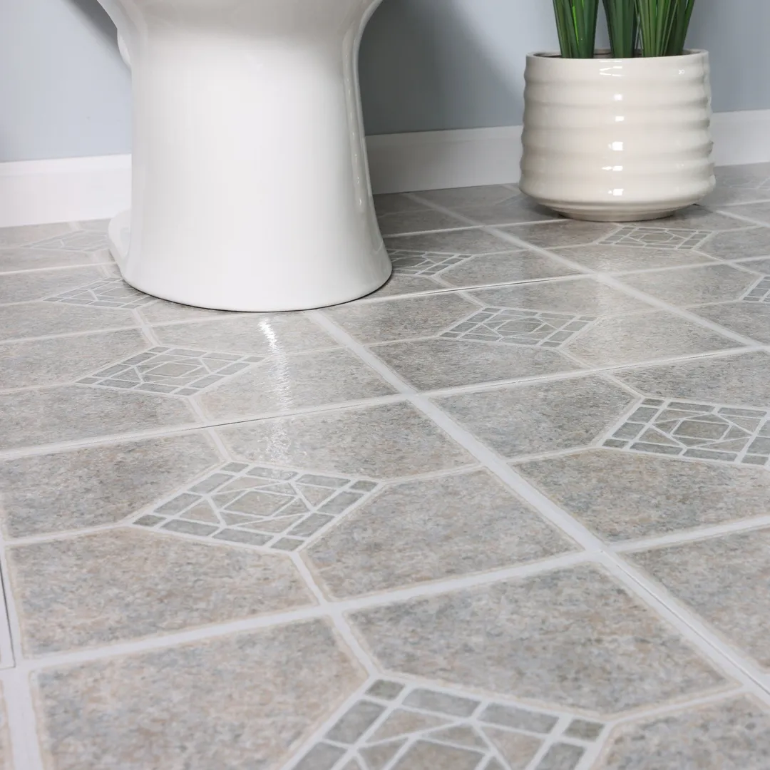 Style Selections Suncrest Basil 12-in x 12-in Water Resistant Peel-and-Stick Vinyl Tile Flooring, 1-sq ft Piece, photo 8 of 8