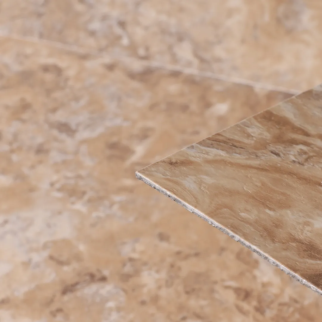 Style Selections Crushed Shell 18-in x 18-in Groutable Water-Resistant Peel-and-Stick Luxury Vinyl Tile Flooring (2.25-sq ft), photo 2 of 8
