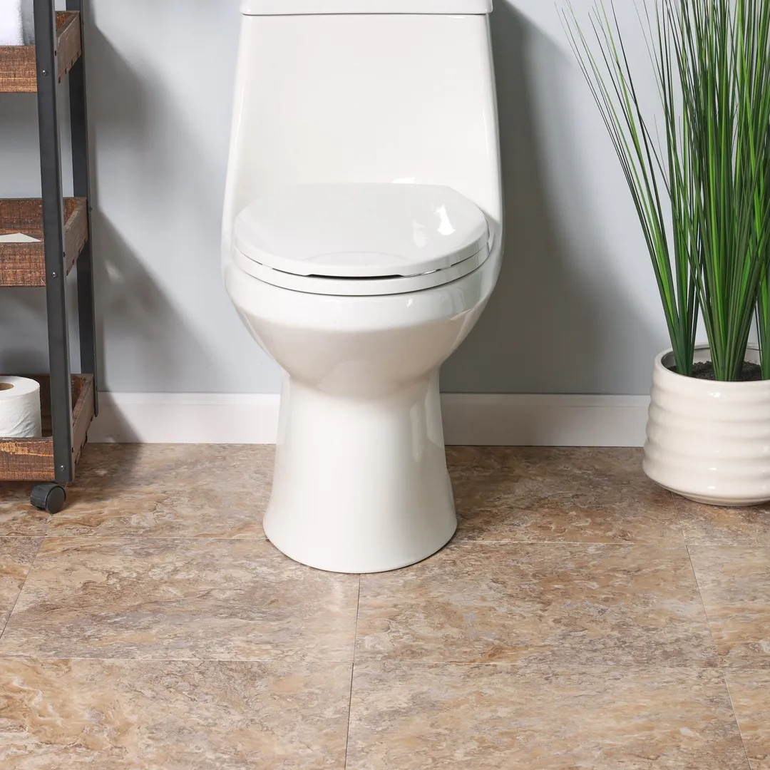 Style Selections Crushed Shell 18-in x 18-in Groutable Water-Resistant Peel-and-Stick Luxury Vinyl Tile Flooring (2.25-sq ft), photo 5 of 8
