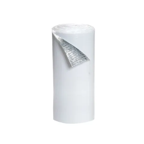 Double Bubble Reflective Foil Insulation Roll, White, 4 × 125 ft