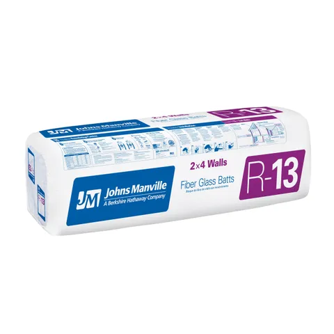 R-13 Unfaced Fiberglass Batt Insulation, 23 in wide · 93 in long, 163.94 sq ft