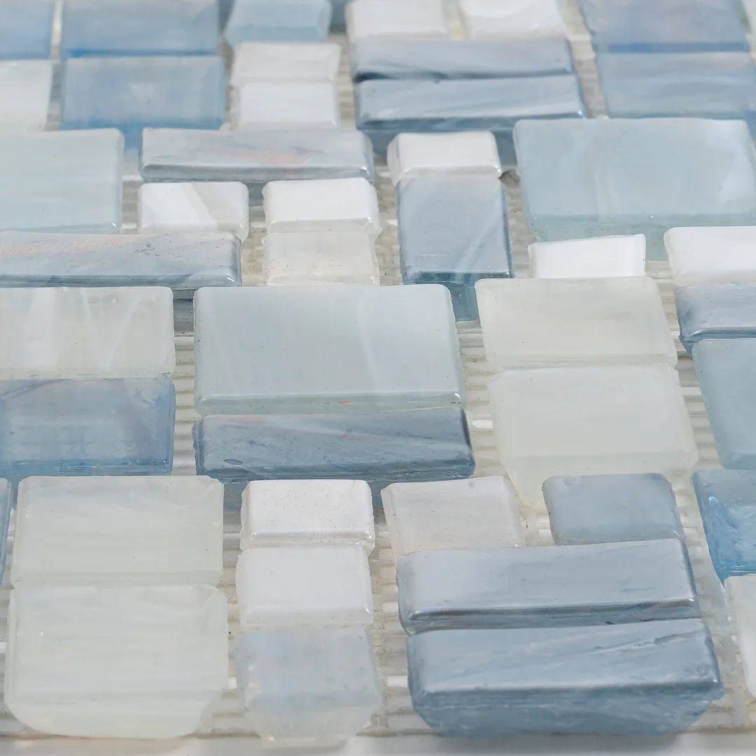 Apollo Tile (Sample) Majeste Gray 4-in x 4-in Glazed Glass Mixed Pattern Floor and Wall Tile, photo 3 of 7