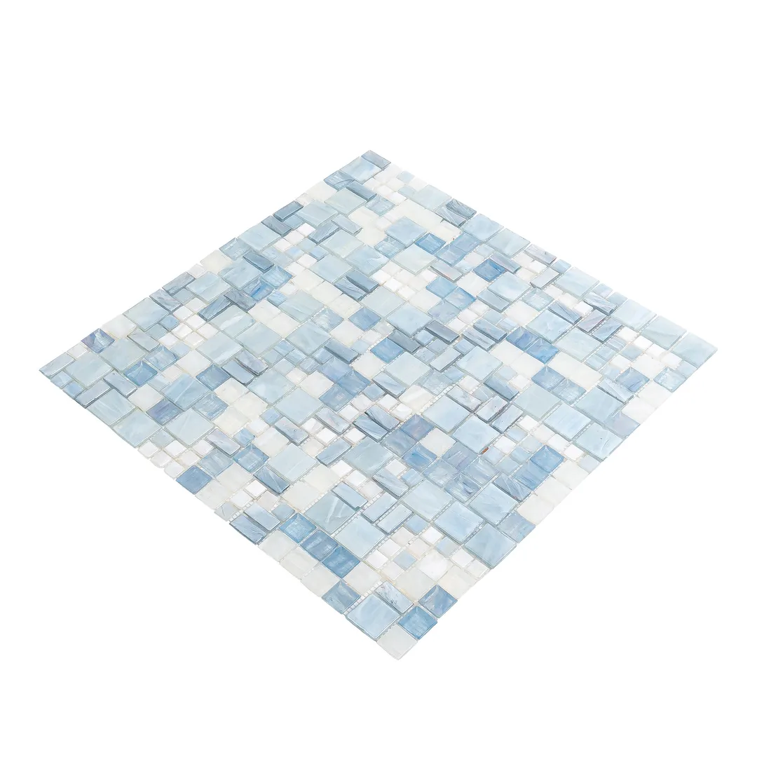 Apollo Tile (Sample) Majeste Gray 4-in x 4-in Glazed Glass Mixed Pattern Floor and Wall Tile, photo 5 of 7