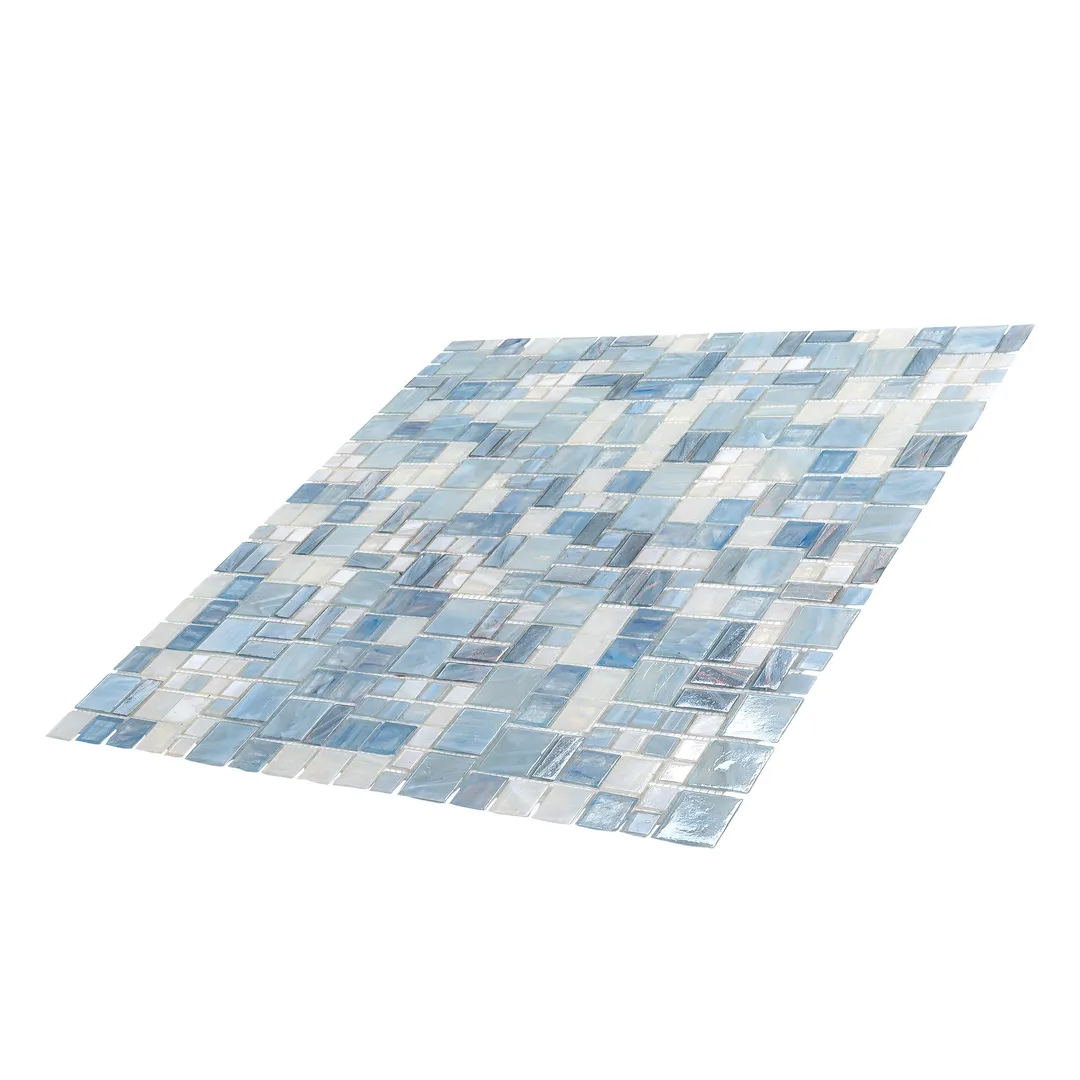 Apollo Tile (Sample) Majeste Gray 4-in x 4-in Glazed Glass Mixed Pattern Floor and Wall Tile, photo 7 of 7