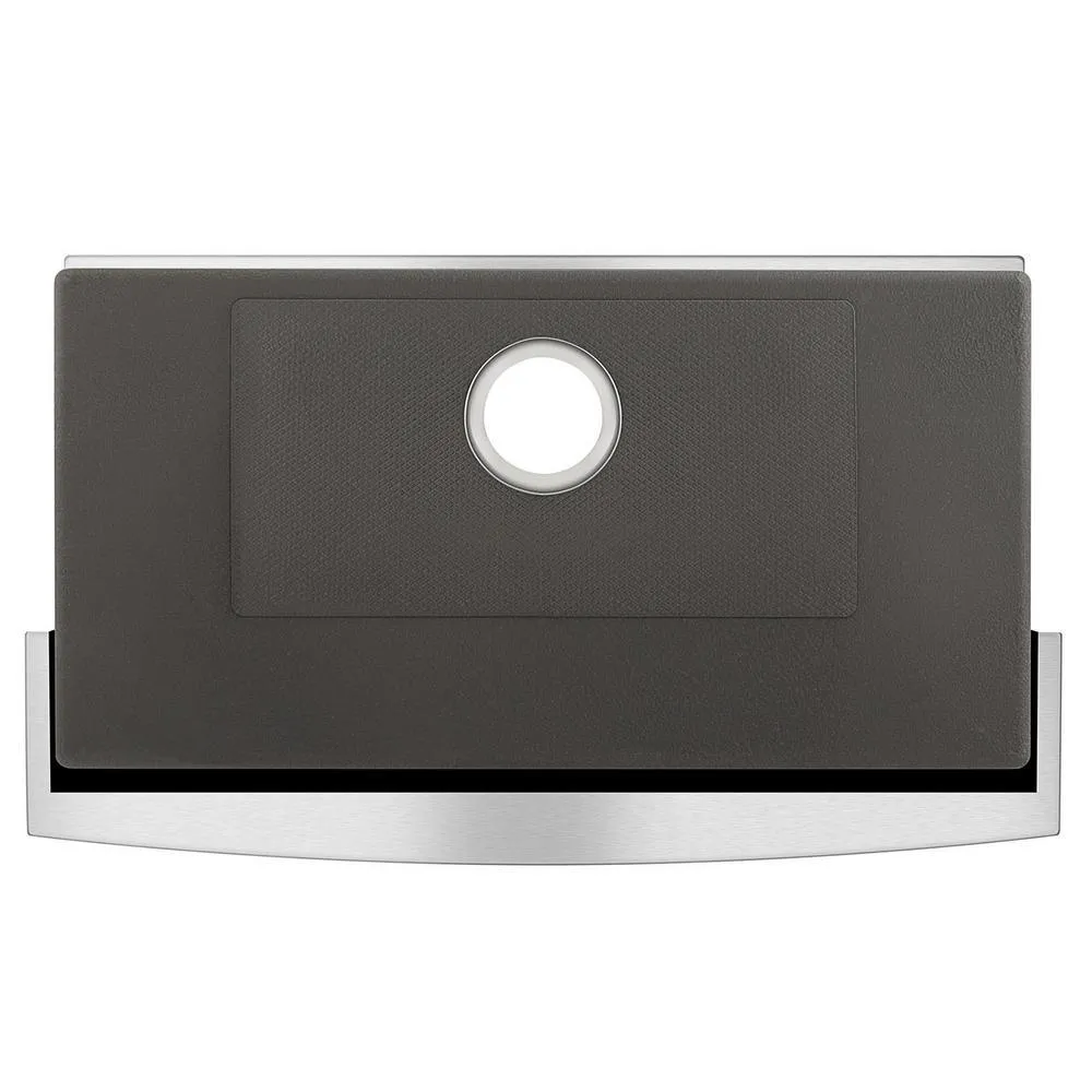 33 in. x 20 in. Stainless Steel Laundry/Utility Sink Handmade Apron Front Double Bowl with Basket Strainer, photo 5 of 8