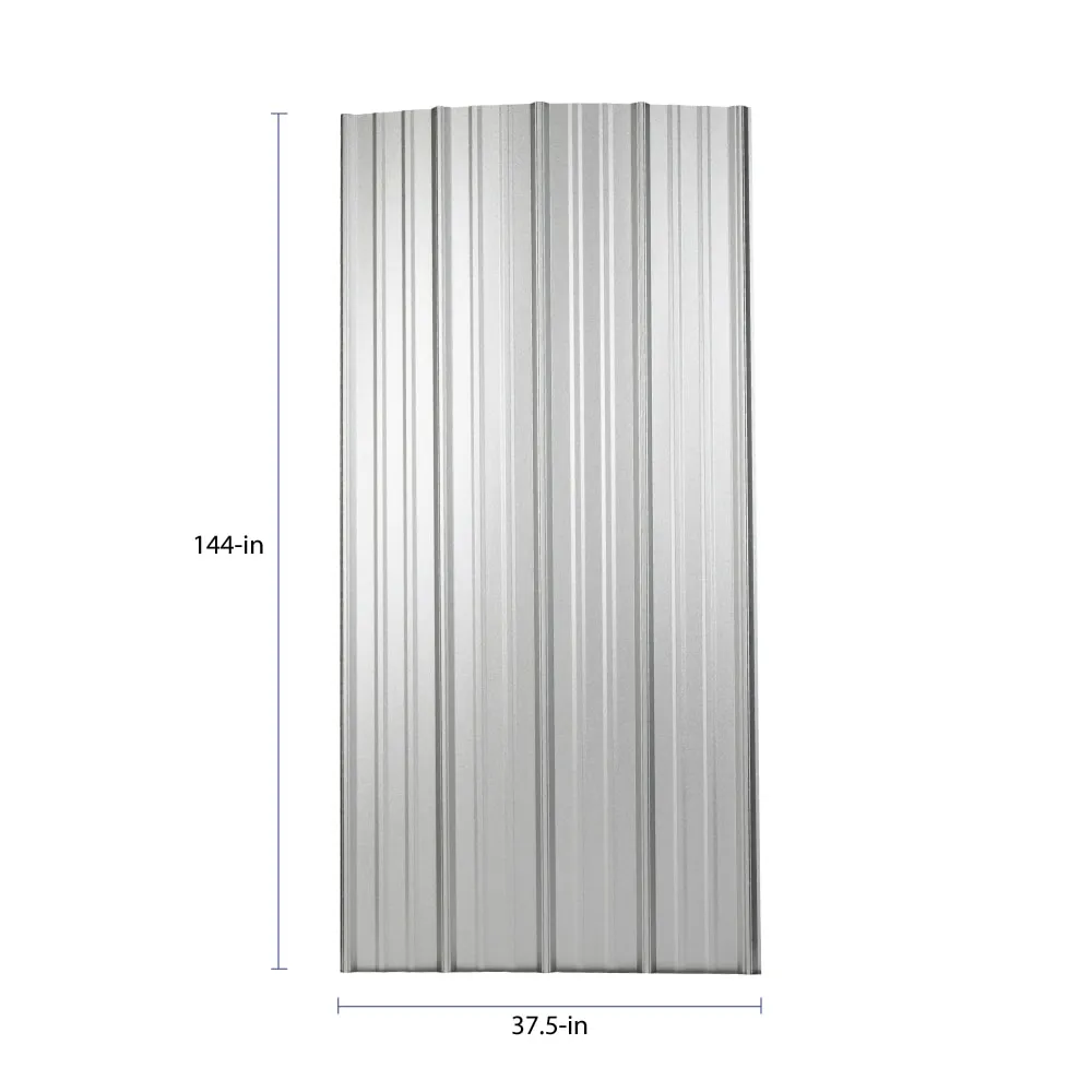 Metal Sales Classic Rib 3-ft x 12-ft Ribbed Galvalume Steel Roof Panel (29-Gauge), photo 3 of 3