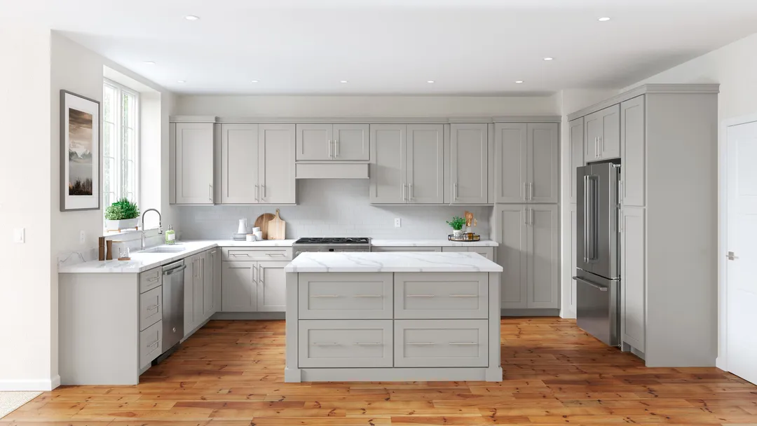 allen + roth Stonewall 18-in W x 34.5-in H x 24-in D Stone 3-Drawer Base Fully Assembled Cabinet (Flat Panel Style), photo 16 of 18