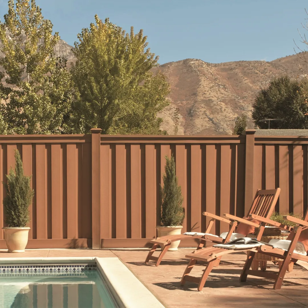 Trex Fencing 6-ft H x 8-ft W 5-Pack Saddle Board-on-board Privacy Composite Fence Panel, photo 4 of 6