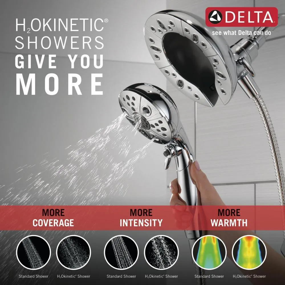 Vesna In2ition 2-in-1 Single-Handle 5-Spray Tub and Shower Faucet in Chrome (Valve Included), photo 4 of 16
