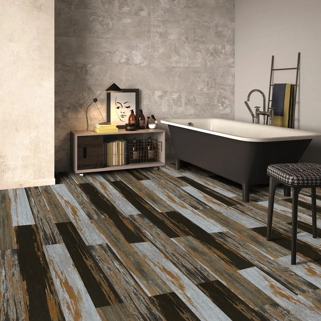 Deco Products Colors Old Desert Bronze High Variation 6-in W x 36-in L x 2-mm Waterproof Luxury Vinyl Plank Flooring, Glue-Down, 30-sq ft Carton, photo 6 of 8