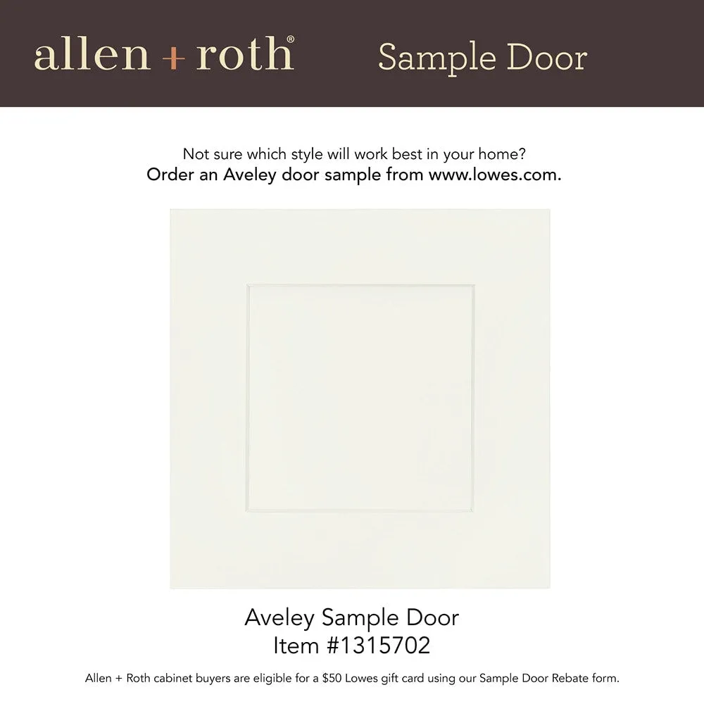 allen + roth Aveley 36-in W x 36.125-in H x 12-in D Linen Wall Fully Assembled Cabinet (Flat Panel Shaker Door Style), photo 19 of 19