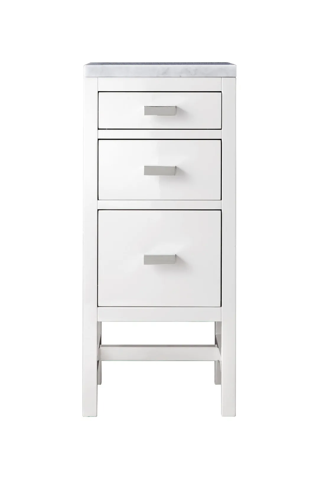 James Martin Vanities Addison 15-in x 34.4-in x 15-in Glossy White Soft Close Bathroom Wall Cabinet, photo 2 of 2