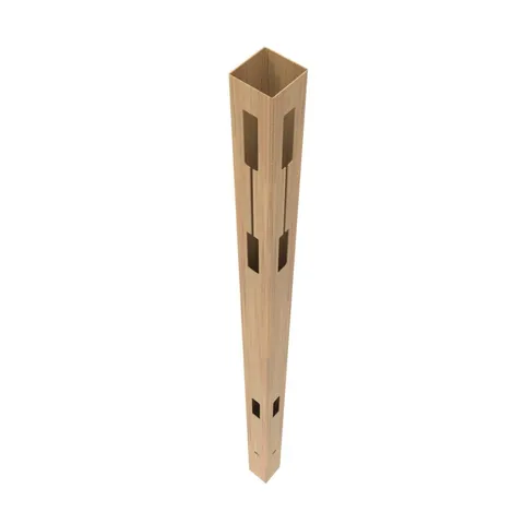 Woodgrain Cypress Vinyl Corner Fence Post