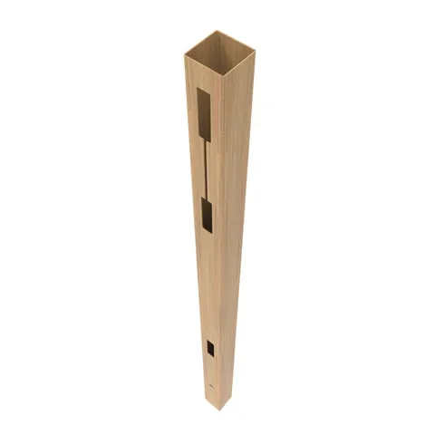 9-ft Woodgrain Cypress Vinyl End Fence Post