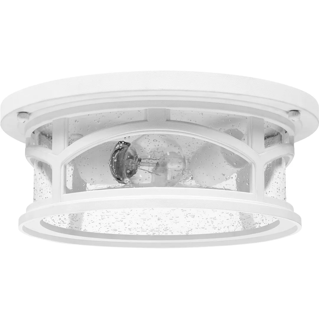 Quoizel Marblehead 10.25-in W Fresco Outdoor Flush Mount Light, photo 3 of 7