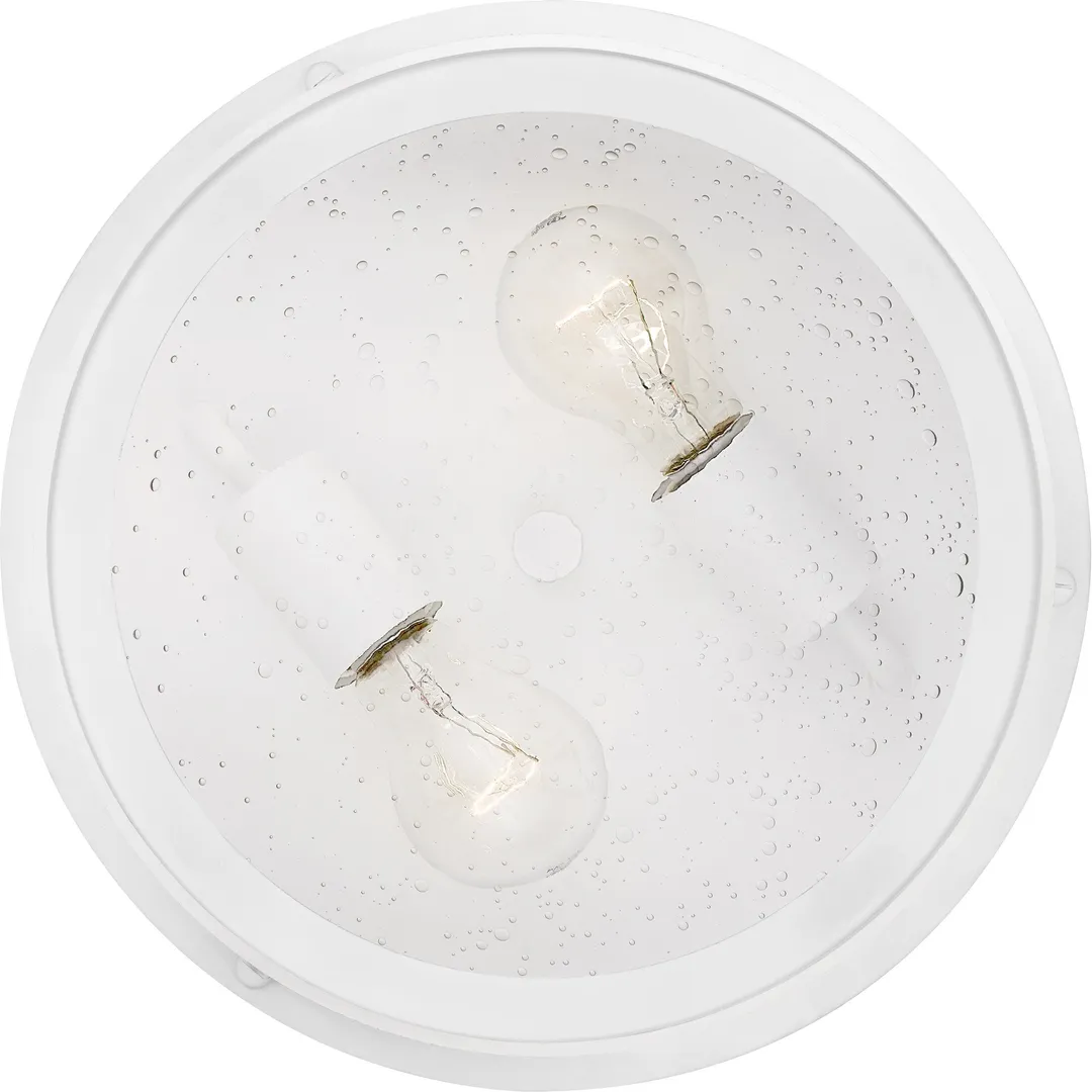 Quoizel Marblehead 10.25-in W Fresco Outdoor Flush Mount Light, photo 6 of 7