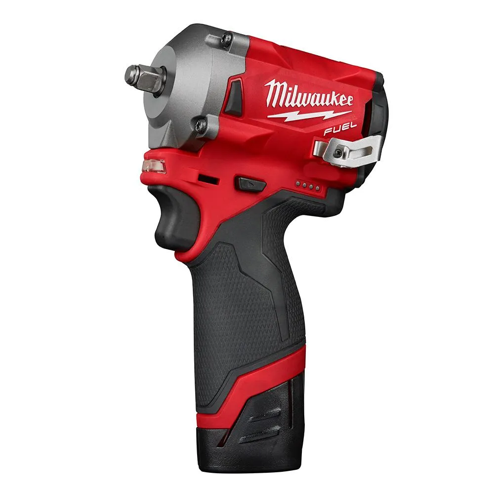 M12 FUEL 12-Volt Lithium-Ion Brushless Cordless Stubby 3/8 in. Impact Wrench & Ratchet Combo Kit (2-Tool), photo 7 of 13