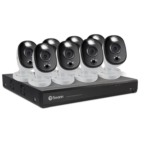 DVR-5580 16-Channel 4K 2TB Security Camera System with Eight 4K Wired Bullet Cameras