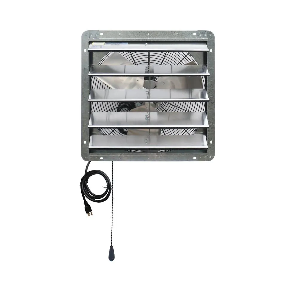 iLIVING 5088 CFM Silver Electric Powered Gable Mount Shutter Fan/Vent, photo 5 of 10