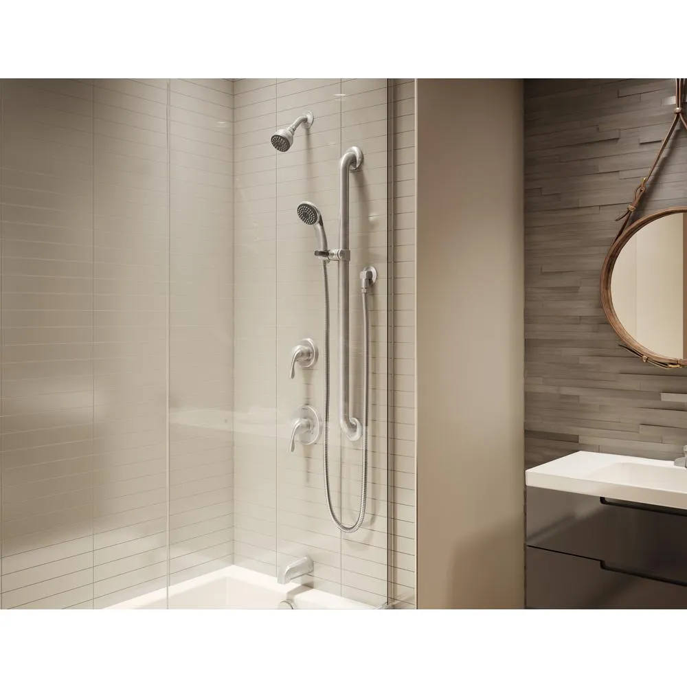 Symmons Origins Temptrol Single-Handle 1-Spray Tub and Shower Faucet in Satin Nickel (Valve Included), photo 2 of 4