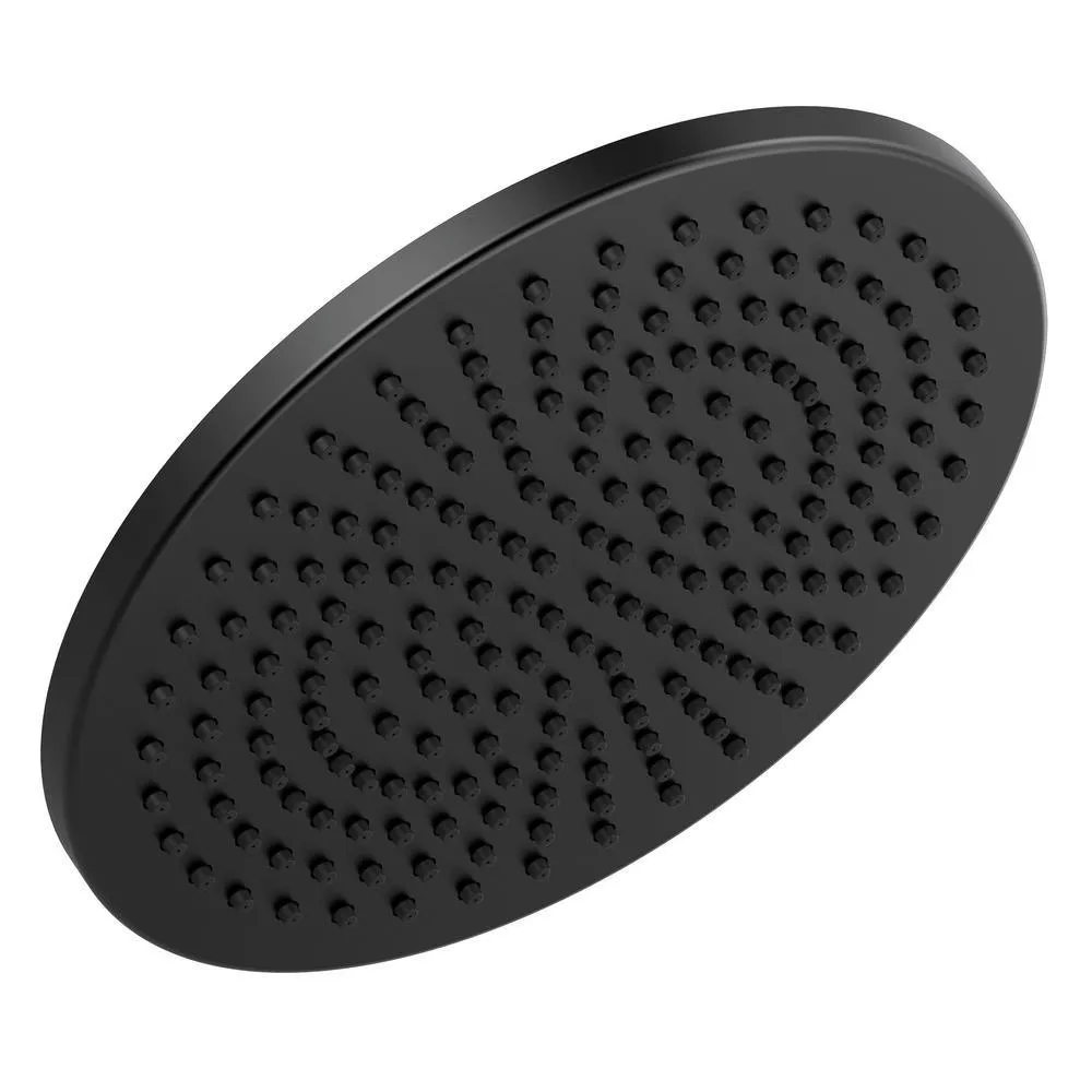 1-Spray 11.8 in. Single Wall Mount Fixed Rain Shower Head in Champagne Bronze, photo 7 of 9