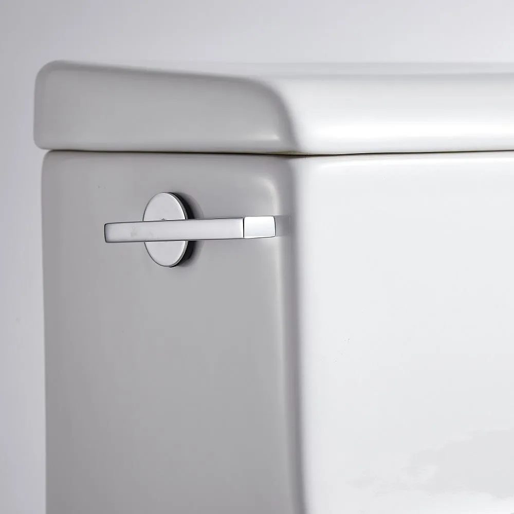 1-Piece 1.28 GPF Single Flush High Efficiency Elongated Toilet in White, Seat Included, photo 5 of 6